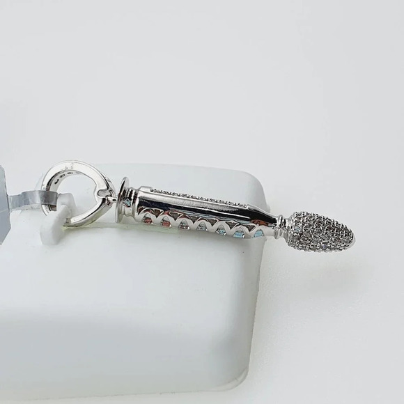 "925 Sterling Silver Plated CZ Pendant, INUS1BR099 - Picture 7 of 8